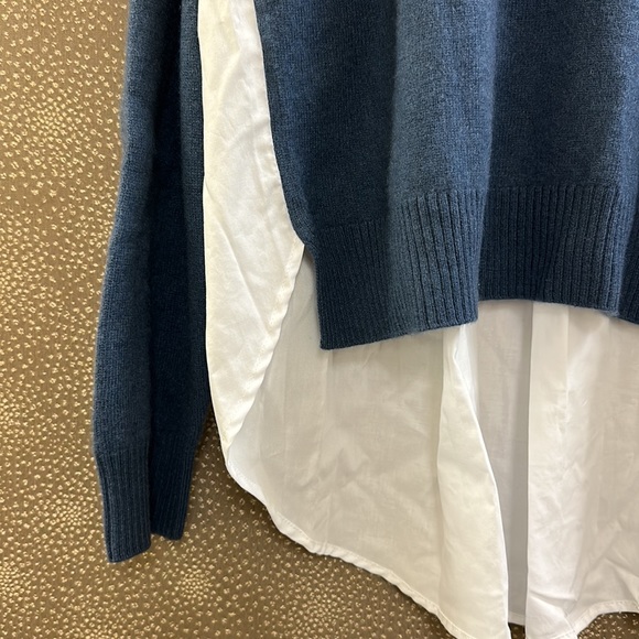 🔥🔥🔥NEW Naadam Cashmere Muxed Media Pleated Back Sweater - Picture 3 of 11